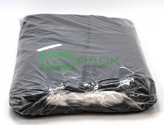 Мешки для мусора 360 литров, 40 мкм, в пачках ПВД, черные, пласт - Вид 2